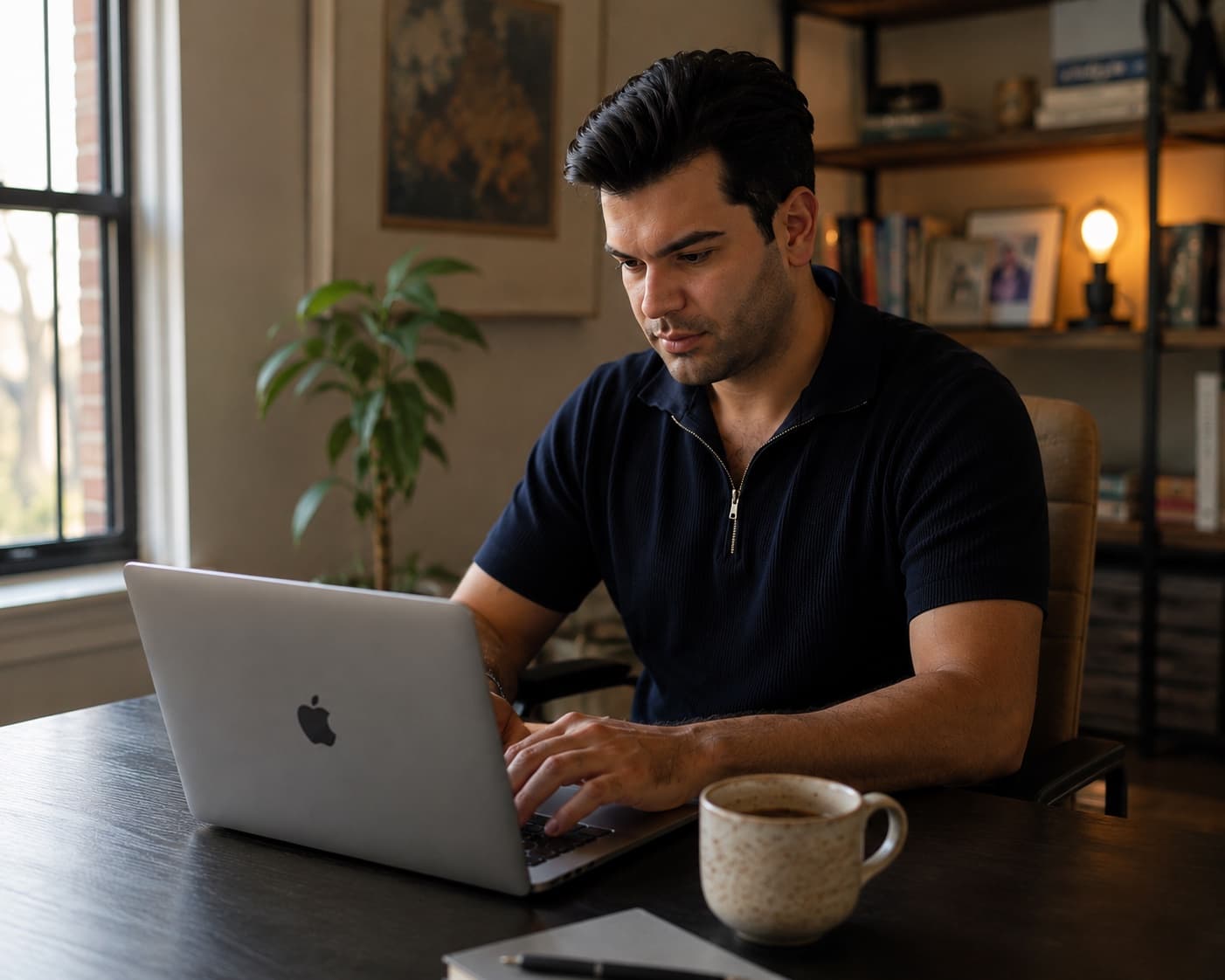Pouyan working in Amsterdam